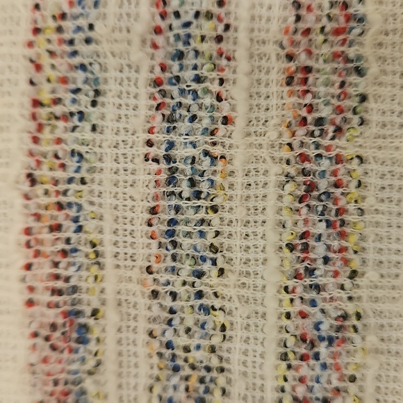 💕CURRENT AIR💕 Short Sleeve Button Front Tie Front Top ~ Striped NWT - Picture 5 of 8